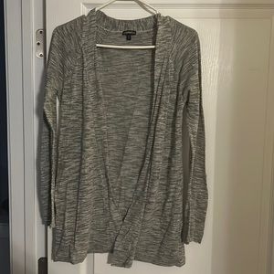 Express 3/4 sleeve open cardigan - Heathered Gray - Large